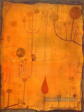 Fruits sur Red Paul Klee Peinture à l'huile